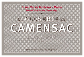 Etiquette La Closerie de Camensac 1996