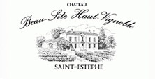 Etiquette Ch�teau Beau Site Haut Vignoble 1959