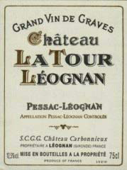 Etiquette Ch�teau Latour L�ognan 1950