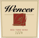 Etiquette Toro Vega Sauco Tinto Wences Wences Gil 2004