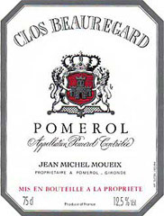 Etiquette Clos Beauregard 1970
