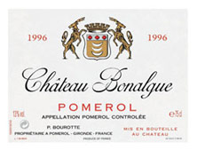 Etiquette Ch�teau Bonalgue 1989