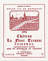 Etiquette Ch�teau La Fleur Tressac 1971