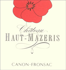 Etiquette Ch�teau Haut Mazeris 1957
