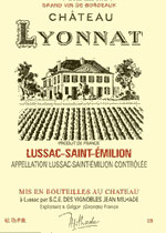 Etiquette Ch�teau Lyonnat 1937