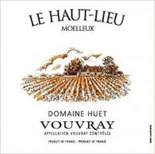 Etiquette Vouvray Le Haut-Lieu