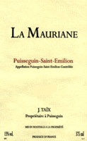 Etiquette La Mauriane 2001