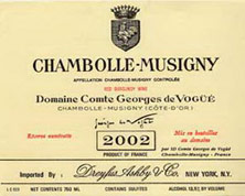 Etiquette Chambolle-Musigny