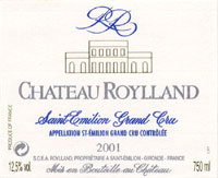Etiquette Ch�teau Roylland 2000