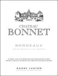 Etiquette Ch�teau Bonnet 1975