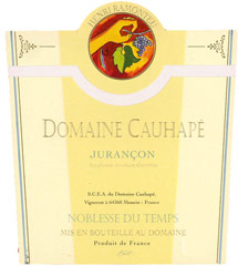 Etiquette Juran�on Noblesse du temps