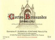 Etiquette Corton - Bressandes Grand Cru Domaine Dubreuil-Fontaine 1964
