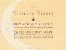 Etiquette Ch�teauneuf-du-Pape Domaine de Marcoux Vieilles Vignes  Domaine de Marcoux 1989