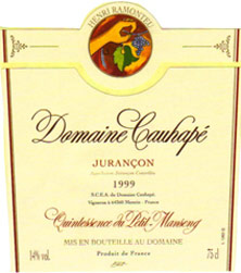 Etiquette Juran�on Quintessence du Petit Manseng