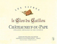 Etiquette Ch�teauneuf-du-Pape Domaine le Clos du Caillou Sylvie Vacheron 1990