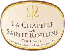 Etiquette C�tes de Provence La Chapelle