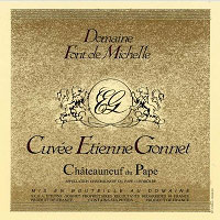 Etiquette Ch�teauneuf-du-Pape Cuv�e Etienne Gonnet Domaine Font de Michelle 1989