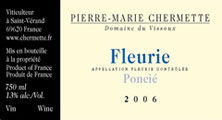 Etiquette Fleurie Ponci�