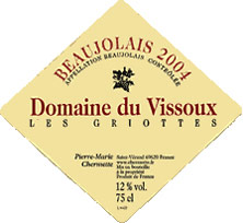 Etiquette Beaujolais Les Griottes