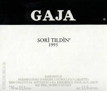 Etiquette Langhe Sori Tildin Angelo Gaja 1997