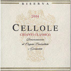 Etiquette Chianti Classico San Fabiano Calcinaia Riserva Cellole