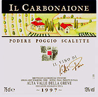 Etiquette Toscane  Il Carbonaione