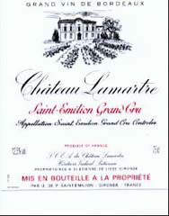 Etiquette Ch�teau Lamartre 1969