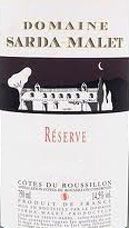 Etiquette C�tes du Roussillon Sardat-MaletR�serve