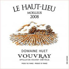 Etiquette Vouvray Le Haut-Lieu