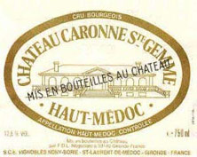 Etiquette Caronne Sainte-Gemme