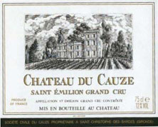 Etiquette Ch�teau du Cauze 1947