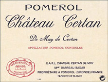 Etiquette Certan de May