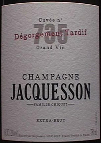 Jacquesson Cuvée 735 DT (Dégorgement Tardif) Extra Brut