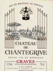 Etiquette Chantegrive
