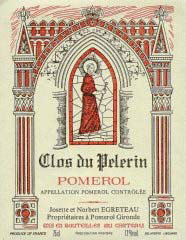 Etiquette Clos du P�lerin 1978