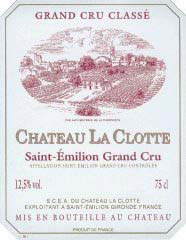 Etiquette Ch�teau la Clotte 1934