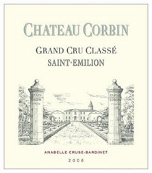 Etiquette Ch�teau Corbin 1944