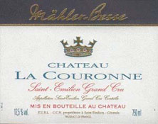 Etiquette Ch�teau la Couronne 1978