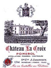 Etiquette Ch�teau la Croix 1953