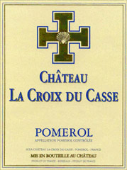 Etiquette Croix du Casse