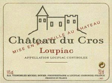 Etiquette Ch�teau du Cros 1945