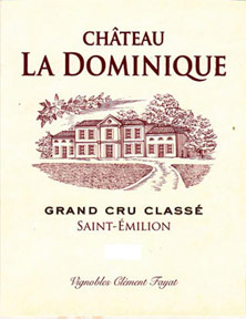 Etiquette Ch�teau la Dominique 1940