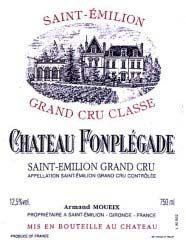 Etiquette Ch�teau Fonplegade 1942