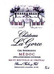 Etiquette Ch�teau la Gorce 1978