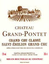 Etiquette Ch�teau Grand Pontet 1961