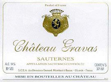 Etiquette Ch�teau Gravas 1942