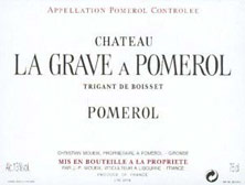 Etiquette Ch�teau La Grave � Pomerol (Trigant de Boisset) 1947
