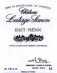 Etiquette Ch�teau Lestage Simon 1978