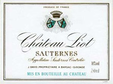 Etiquette Ch�teau Liot 1975