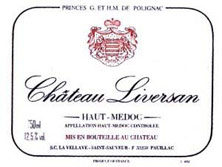 Etiquette Ch�teau Liversan 1953